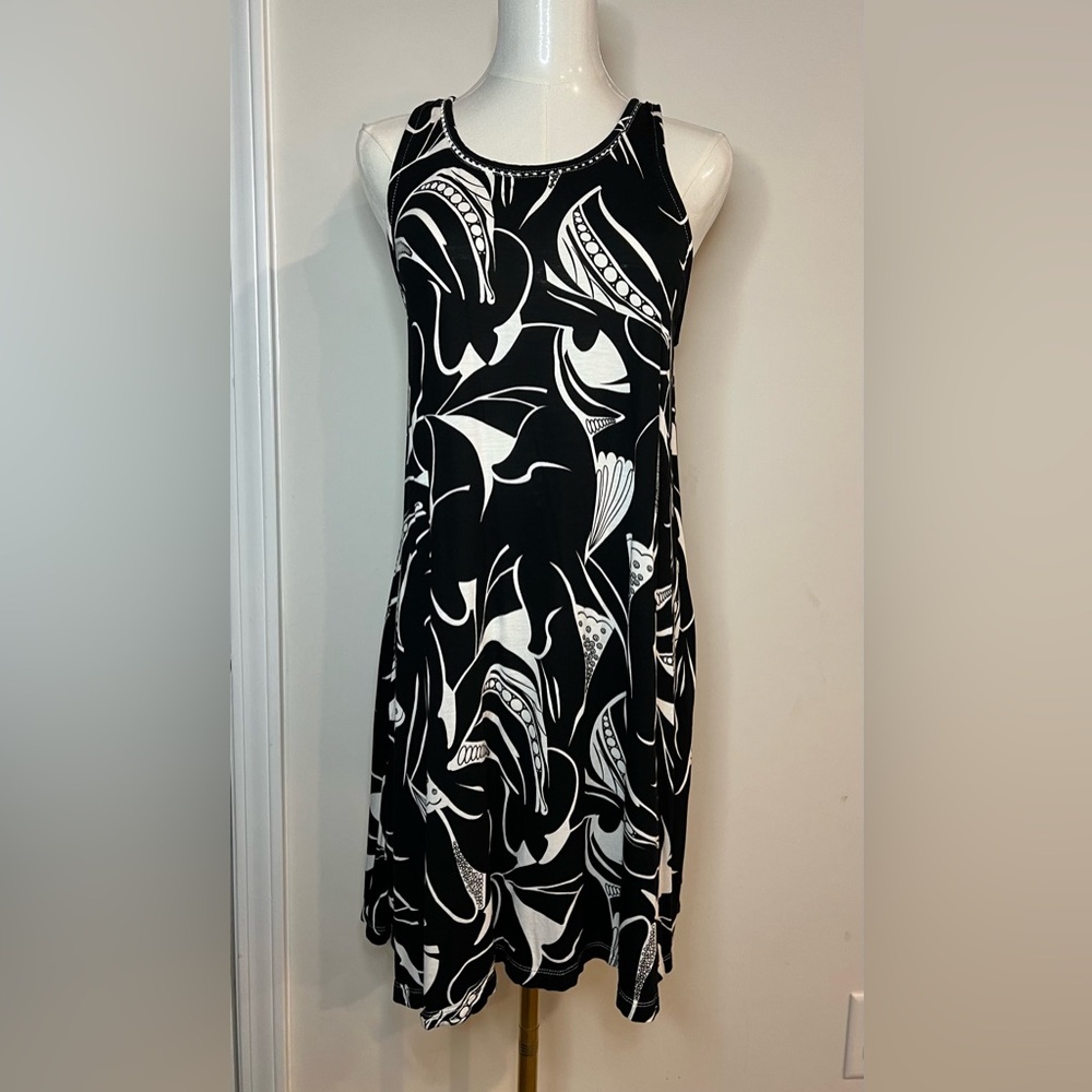 AVA LYNN SUNDRESS BARBIECORE PULL ON POCKETS VACATION BBQ CASUAL S